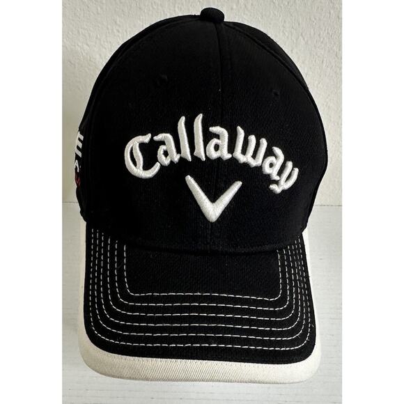 Men's cap hat Callaway RAZR Odyssey Hex Black Tour Golf 1 size adjustable Strap - Picture 1 of 6